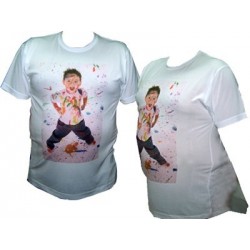 Camiseta blanca doble cara