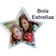 Bola de forma de estrella personalizada con fotos