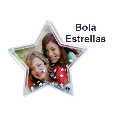 Bola de forma de estrella personalizada con fotos