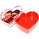 Caja de forma de corazon personalizada con fotos